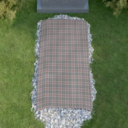 ScotsTee Shop Scottish Shaw Dress Clan Tartan Grave Blanket For Cemetery Waterproof Custom Memorial
