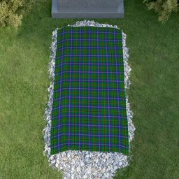 ScotsTee Shop Scottish Turnbull Hunting SC Clan Tartan Grave Blanket For Cemetery Waterproof Custom Memorial