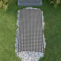 ScotsTee Shop Scottish Shepherd Clan Tartan Grave Blanket For Cemetery Waterproof Custom Memorial