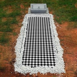 ScotsTee Shop Scottish Shepherd Clan Tartan Grave Blanket For Cemetery Waterproof Custom Memorial