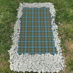 ScotsTee Shop Scottish Walkinshaw Clan Tartan Grave Blanket For Cemetery Waterproof Custom Memorial