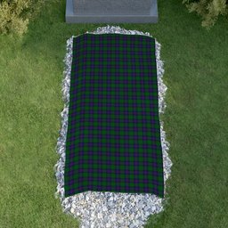 ScotsTee Shop Scottish Shaw Clan Tartan Grave Blanket For Cemetery Waterproof Custom Memorial
