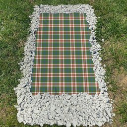 ScotsTee Shop Scottish Robertson Dress Ancient Clan Tartan Grave Blanket For Cemetery Waterproof Custom Memorial