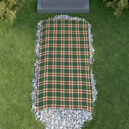 ScotsTee Shop Scottish Robertson Dress Ancient Clan Tartan Grave Blanket For Cemetery Waterproof Custom Memorial