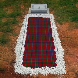 ScotsTee Shop Scottish Sinclair Clan Tartan Grave Blanket For Cemetery Waterproof Custom Memorial
