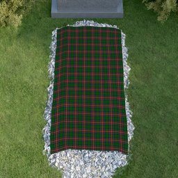 ScotsTee Shop Scottish Seller Clan Tartan Grave Blanket For Cemetery Waterproof Custom Memorial