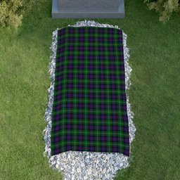 ScotsTee Shop Scottish Sutherland Clan Tartan Grave Blanket For Cemetery Waterproof Custom Memorial
