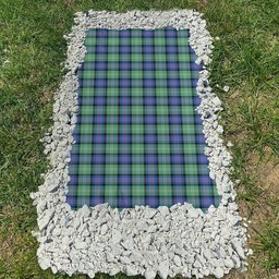 ScotsTee Shop Scottish Sutherland Old Ancient SC Clan Tartan Grave Blanket For Cemetery Waterproof Custom Memorial