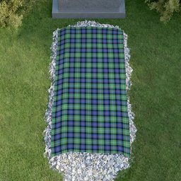 ScotsTee Shop Scottish Sutherland Old Ancient SC Clan Tartan Grave Blanket For Cemetery Waterproof Custom Memorial