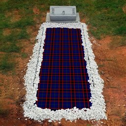ScotsTee Shop Scottish Wedderburn Clan Tartan Grave Blanket For Cemetery Waterproof Custom Memorial
