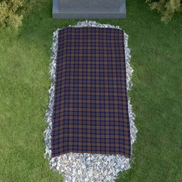 ScotsTee Shop Scottish Ruxton Dress Clan Tartan Grave Blanket For Cemetery Waterproof Custom Memorial