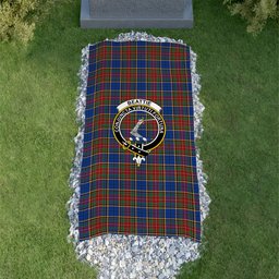 ScotsTee Shop Scottish Beattie (Beatty) Modern Clan Crest Tartan Grave Blanket For Cemetery Waterproof Custom Memorial