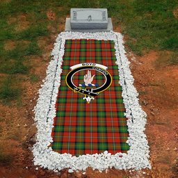 ScotsTee Shop Scottish Boyd Ancient Clan Crest Tartan Grave Blanket For Cemetery Waterproof Custom Memorial