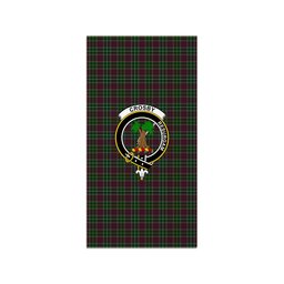 ScotsTee Shop Scottish Crosby Clan Crest Tartan Grave Blanket For Cemetery Waterproof Custom Memorial