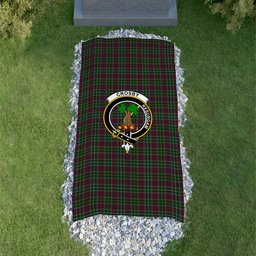 ScotsTee Shop Scottish Crosby Clan Crest Tartan Grave Blanket For Cemetery Waterproof Custom Memorial