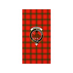 ScotsTee Shop Scottish Darroch Clan Crest Tartan Grave Blanket For Cemetery Waterproof Custom Memorial
