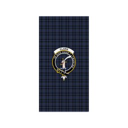 ScotsTee Shop Scottish Clark (Clergy) Modern Clan Clan Crest Tartan Grave Blanket For Cemetery Waterproof Custom Memorial