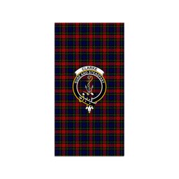 ScotsTee Shop Scottish Clarke Red Clan Crest Tartan Grave Blanket For Cemetery Waterproof Custom Memorial