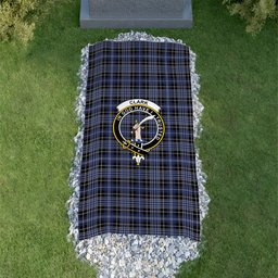 ScotsTee Shop Scottish Clark Clan Crest Tartan Grave Blanket For Cemetery Waterproof Custom Memorial