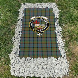 ScotsTee Shop Scottish Donald Ancient Clan Crest Tartan Grave Blanket For Cemetery Waterproof Custom Memorial