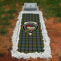 ScotsTee Shop Scottish Donald Ancient Clan Crest Tartan Grave Blanket For Cemetery Waterproof Custom Memorial