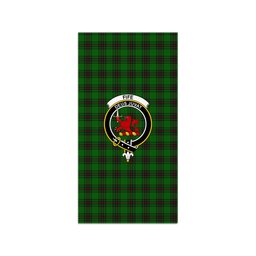 ScotsTee Shop Scottish Fife District Clan Crest Tartan Grave Blanket For Cemetery Waterproof Custom Memorial