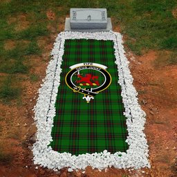 ScotsTee Shop Scottish Fife District Clan Crest Tartan Grave Blanket For Cemetery Waterproof Custom Memorial
