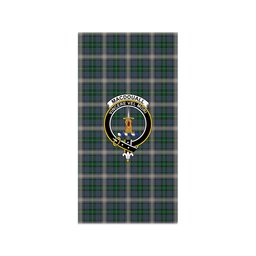 ScotsTee Shop Scottish MacDouall Clan Crest Tartan Grave Blanket For Cemetery Waterproof Custom Memorial