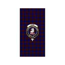 ScotsTee Shop Scottish Hume Modern Clan Crest Tartan Grave Blanket For Cemetery Waterproof Custom Memorial