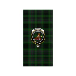 ScotsTee Shop Scottish MacAuley Hunting Clan Crest Tartan Grave Blanket For Cemetery Waterproof Custom Memorial