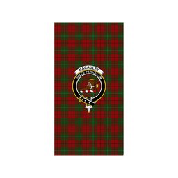 ScotsTee Shop Scottish MacAuley Clan Crest Tartan Grave Blanket For Cemetery Waterproof Custom Memorial