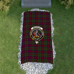 ScotsTee Shop Scottish MacBean of Tomatin Clan Crest Tartan Grave Blanket For Cemetery Waterproof Custom Memorial