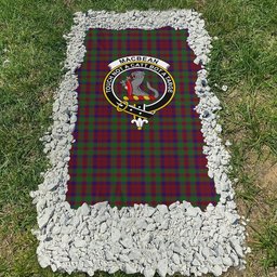 ScotsTee Shop Scottish MacBean of Tomatin Clan Crest Tartan Grave Blanket For Cemetery Waterproof Custom Memorial