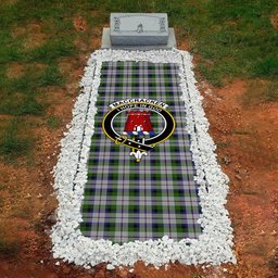 ScotsTee Shop Scottish MacCracken Dress Clan Crest Tartan Grave Blanket For Cemetery Waterproof Custom Memorial