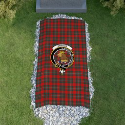 ScotsTee Shop Scottish Gregor Modern Clan Clan Crest Tartan Grave Blanket For Cemetery Waterproof Custom Memorial