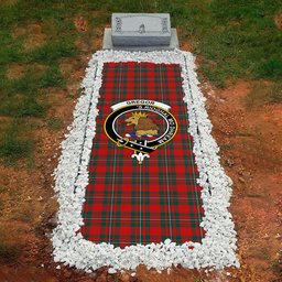 ScotsTee Shop Scottish Gregor Modern Clan Clan Crest Tartan Grave Blanket For Cemetery Waterproof Custom Memorial