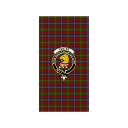 ScotsTee Shop Scottish Foster Clan Crest Tartan Grave Blanket For Cemetery Waterproof Custom Memorial