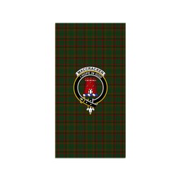 ScotsTee Shop Scottish MacCracken Hunting Clan Crest Tartan Grave Blanket For Cemetery Waterproof Custom Memorial