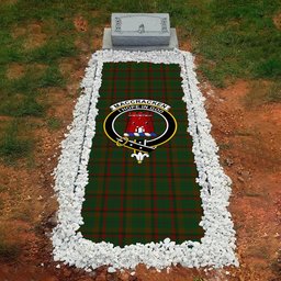 ScotsTee Shop Scottish MacCracken Hunting Clan Crest Tartan Grave Blanket For Cemetery Waterproof Custom Memorial
