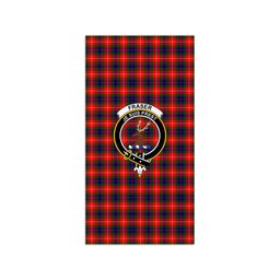 ScotsTee Shop Scottish Fraser Lovat Modern Clan Crest Tartan Grave Blanket For Cemetery Waterproof Custom Memorial