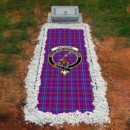 ScotsTee Shop Scottish Jackson Clan Crest Tartan Grave Blanket For Cemetery Waterproof Custom Memorial