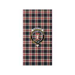 ScotsTee Shop Scottish Robertson Dress Modern Clan Crest Tartan Grave Blanket For Cemetery Waterproof Custom Memorial