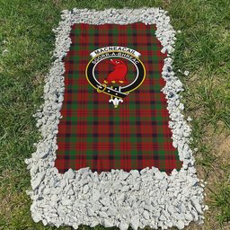ScotsTee Shop Scottish MacNeacail Clan Crest Tartan Grave Blanket For Cemetery Waterproof Custom Memorial