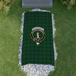 ScotsTee Shop Scottish MacKendrick Clan Crest Tartan Grave Blanket For Cemetery Waterproof Custom Memorial