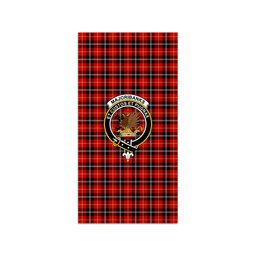 ScotsTee Shop Scottish Marjoribanks SC Clan Crest Tartan Grave Blanket For Cemetery Waterproof Custom Memorial