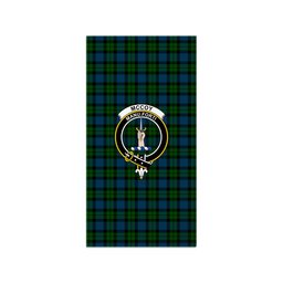 ScotsTee Shop Scottish McCoy Clan Crest Tartan Grave Blanket For Cemetery Waterproof Custom Memorial