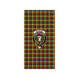 ScotsTee Shop Scottish McIndoe Clan Crest Tartan Grave Blanket For Cemetery Waterproof Custom Memorial