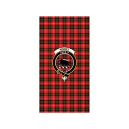 ScotsTee Shop Scottish Nisbet Modern Clan Crest Tartan Grave Blanket For Cemetery Waterproof Custom Memorial