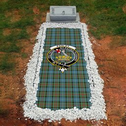 ScotsTee Shop Scottish Pasley District Clan Crest Tartan Grave Blanket For Cemetery Waterproof Custom Memorial