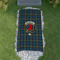 ScotsTee Shop Scottish MacNeacail Hunting Clan Crest Tartan Grave Blanket For Cemetery Waterproof Custom Memorial